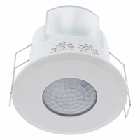 Klemko Aanwezigheiddetector plafond Inbouw PIR LED 800W licht automatisch aan tijd instelbaar (870470)