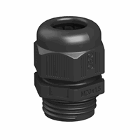 Wartel met trekontlasting IP68 M20, PA, zwart afbeelding 2