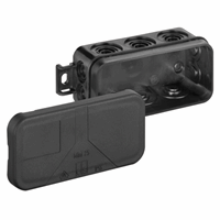 Kabeldoos mini 37x89x43mm IP55 zwart