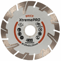 Diamantzaagblad 125mm Mandrex Baksteen XtremePro afbeelding 2