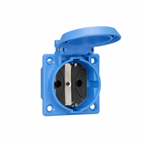 ABL Mcd 2P+RA Ip54 Blauw 2P+RA Machinecontactdoos afbeelding 2
