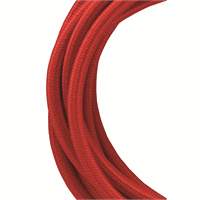 Bailey 139676 Textile Cable 2C Red 3M afbeelding 2