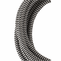 Bailey 139685 Textile Cable 2C Black/White 3 afbeelding 2