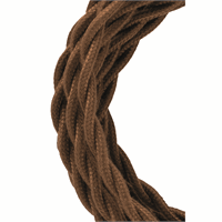Bailey 139689 Textile Cable Twisted 2C Brown afbeelding 2