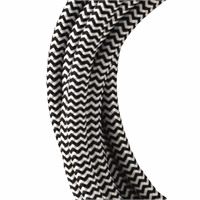 Bailey 139752 Textile Cable 3C Black/White 3 afbeelding 2