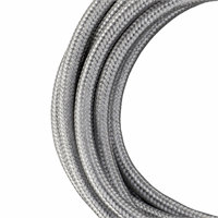 Bailey 140312 Textile Cable 2C Metallic Silv afbeelding 2