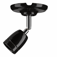 Bailey 140320 Wall Light Porcelain E27 Black afbeelding 2