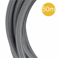 Bailey 140682 Textile Cable 2C Grey 50M Roll afbeelding 2