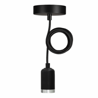 Bailey 141479 Pendant Bari E27 Black 1.5M 2C afbeelding 2