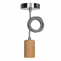 Bailey 141482 Pendant Cork E27 1.5M 2C Black afbeelding 2