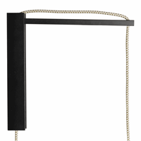 Bailey 142299 Muurbevestiging Hout Zwart Met afbeelding 2