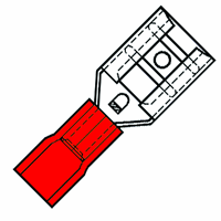 Klemko Sp 1504 Fl-5 Kabelsch Vlakst 4.8 Ro 0.5mm afbeelding 2