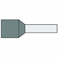 Klemko G 489 Dk-L* Adereindhuls 0.75mm2 Gs L=12 afbeelding 2