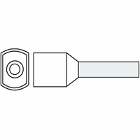 Klemko G 488Tw Dka-N Adereindh 0.5mm2 Wt Twin L=8 afbeelding 2