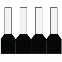 Klemko G 491 Band Adereindh 1.5mm2 Zw Band L=8 afbeelding 2