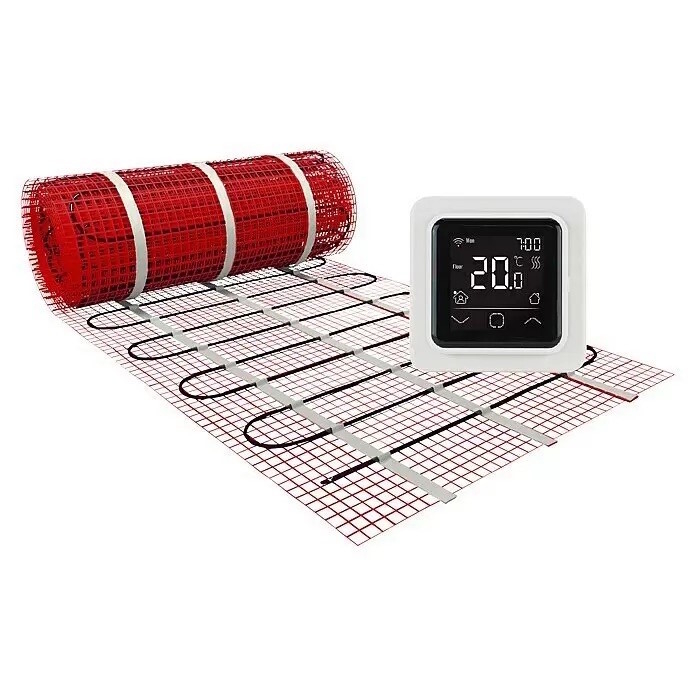 Vloerverwarmingsset mat + regeling 2m²-300W