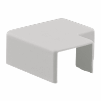 Vlakhaakstuk kabelgoot wit 10x10mm RAL 9010 Canalit 915910 (per zakje)