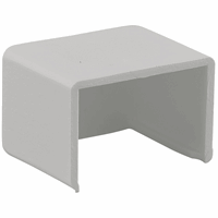 Eindstuk kabelgoot wit 20x10mm RAL 9010 Canalit 917944 (per zakje)