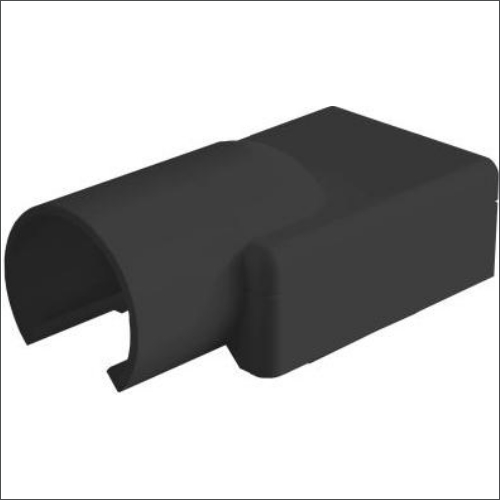 Verloopmof zwart van ronde 16mm naar platte buis Canalit CS25 afbeelding 2