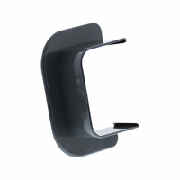 CANALIT Plafond/wand eindstuk AC leidingkanaal 90x65mm antraciet grijs RAL7016