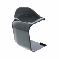 CANALIT Muurafdekkap 90x65mm antraciet grijs RAL7016