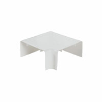Vlakhoekstuk Wandgoot 130x70 wit RAL9010 kabelgoot Canalit afbeelding 2