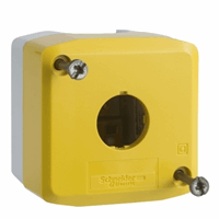Schneider Xalk01 Drukknopkast Leeg Geel 1 Gat afbeelding 2