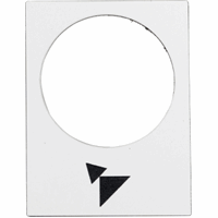 Schneider Zb2By4915 Etiket Vooruit Ls-Hs Wit afbeelding 2
