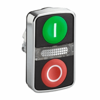 Schneider Zb4Bw7A3741 Verlichte Kop Dubbele Toets afbeelding 2