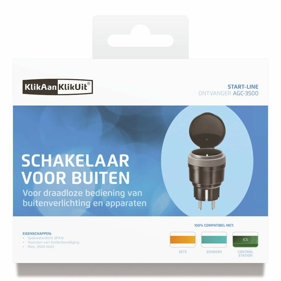 KlikAanklikUit AGC-3500 NL Stopcont Schak 3500W Outdoor afbeelding 2