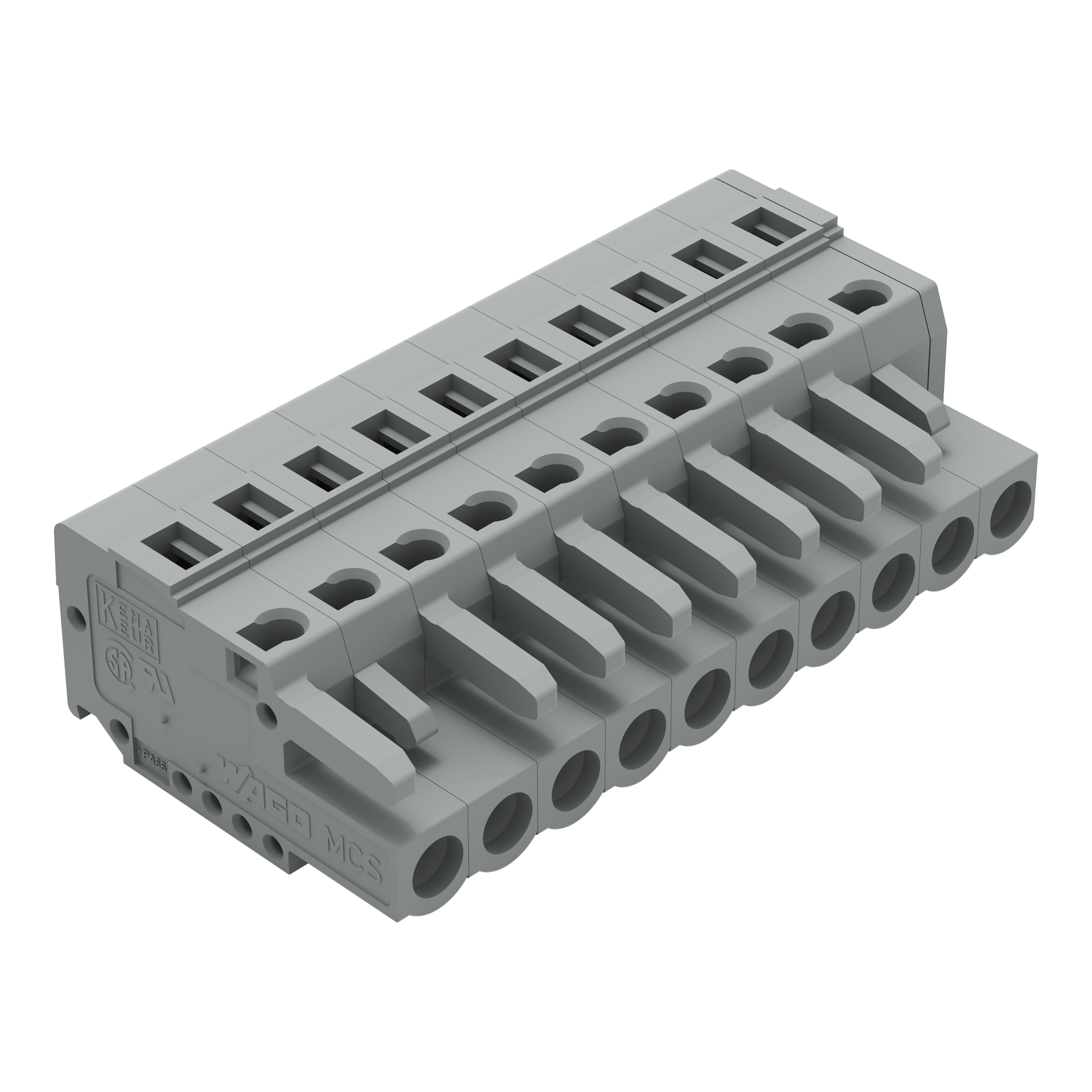 Wago 231-110/026-000 Female Steker 10-Polig RAster afbeelding 2