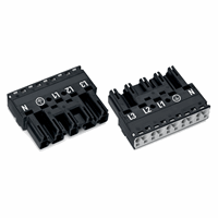 Wago 770-215 Steker Male 5P 2-Draads Zwart afbeelding 2