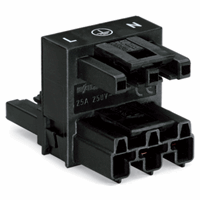Wago 770-633 H-Verdeler F-Mf 3P Zwart afbeelding 2