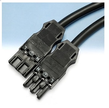 Wago Koppelkabel male-fem 3m 3x1.5 zwart 771 9993 006 301 afbeelding 2