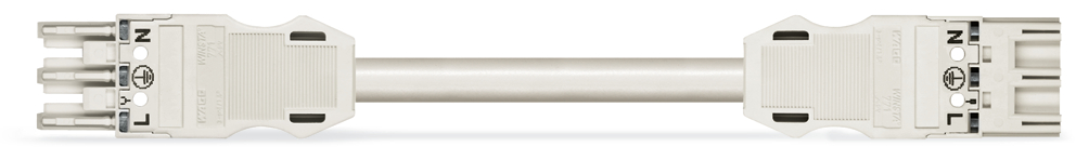 Wago 771-9993/016-302 Kabel Male-Fem 3M 3X1.5 Wit afbeelding 2