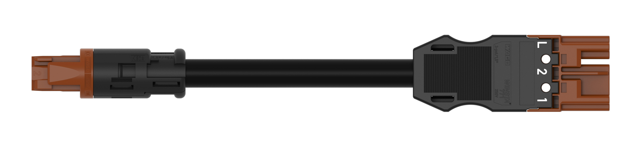 Wago 774-9973/1506-305 Kab Fem.Rd-Male Midi 3M 3X1 afbeelding 2