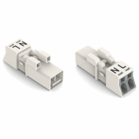 Wago 890-232 Steker Male Mini 2P Wit afbeelding 2