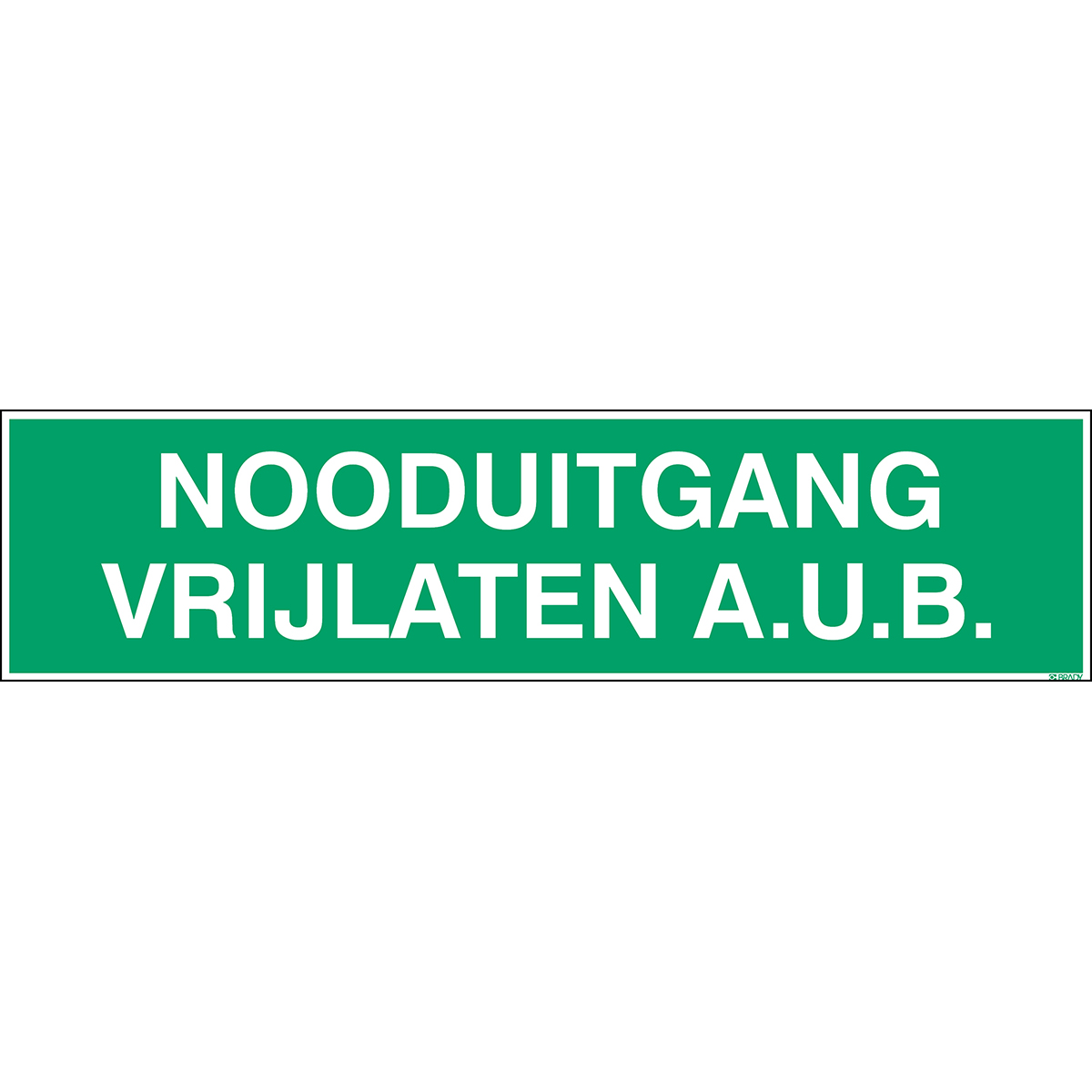 STN 732-297*074-B7541 "Nooduitgang vrijlaten a.u. afbeelding 2