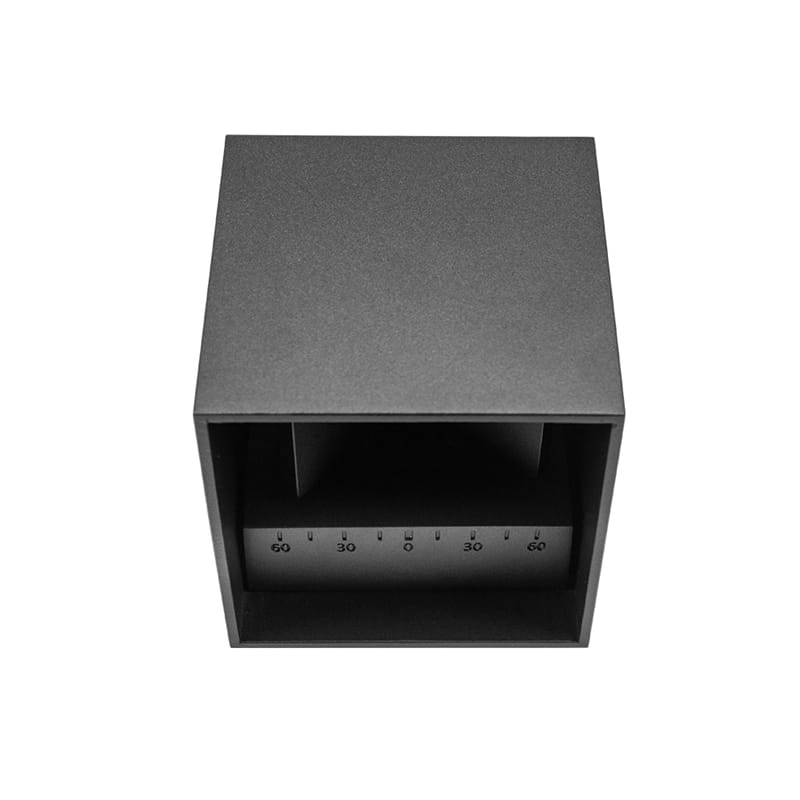 Tronix Wandlamp Cube 6W 2700K 220lm (lxbxh) 100x100x100mm IP65 dimbaar opbouw zwart