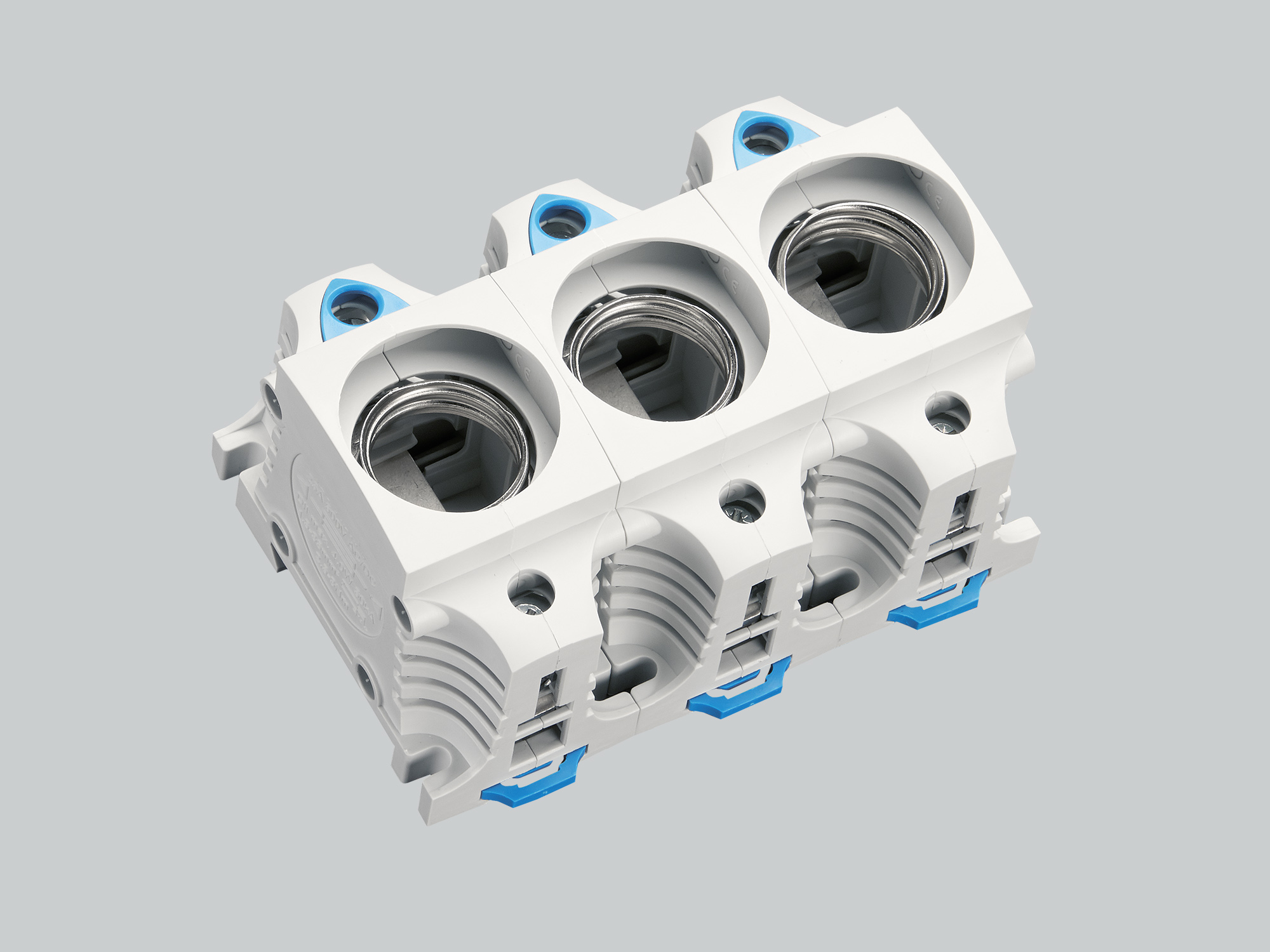 DII-inbouw zekeringsokkel 3p max. 25A DIN-rail afbeelding 2