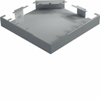 Vlakke hoek DABA 50x80 RAL9006 alulook afbeelding 2