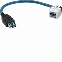 Keystone connector USB3 type A L=0,2m afbeelding 2