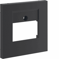 Centraalplaat 55mm TAE 3-v RAL9011 zwart afbeelding 2