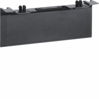 Plintpasstuk voor outlet univ.SL 115mm RAL9011 zwt afbeelding 2