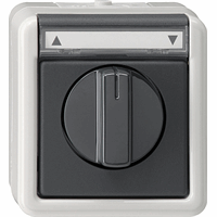 Gira WD-IP44 opb.impuls schakelaar jaloezie tekstveld 015430