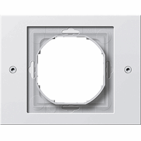 Gira TX_44 Afdekraam 1-v zuiver wit 021166 afbeelding 2
