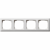 Gira System 55 Afdekraam 4-v zuiver wit mat 021404
