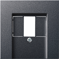 Gira System 55 Cpl USB multimedia antraciet 027628 afbeelding 2
