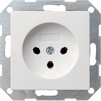 Gira System 55 Wandcontactdoos HNA zuiver wit 047903 afbeelding 2