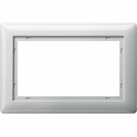 Gira System 55 Afdekraam 1,5-v zuiver wit 100103 afbeelding 2